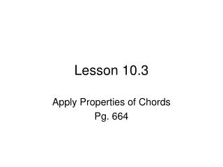 Lesson 10.3