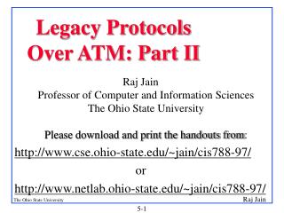 Legacy Protocols Over ATM: Part II