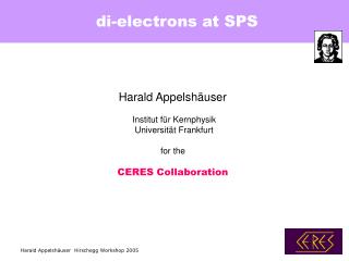 di-electrons at SPS