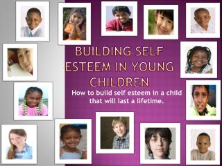 Building self esteem in young children