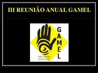 III REUNIÃO ANUAL GAMEL