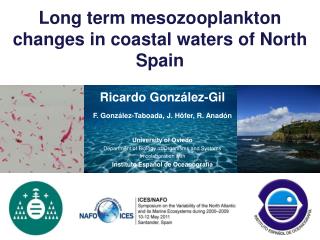 Long term mesozooplankton changes in coastal waters of North Spain