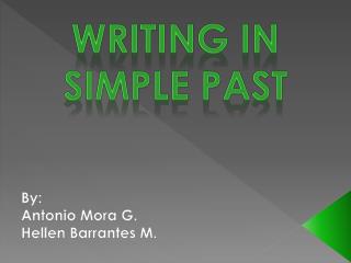 Writing in simple past