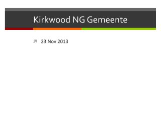 Kirkwood NG Gemeente