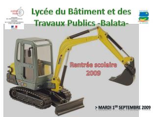 Lycée du Bâtiment et des Travaux Publics -Balata-