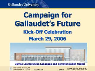 Campaign for Gallaudet’s Future