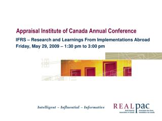 Appraisal Institute of Canada Annual Conference