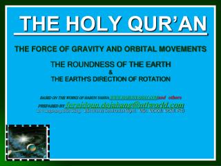 The Holy Qur'an is the Word of Allah