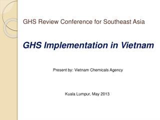 GHS Implementation in Vietnam