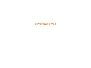 psychoanalýza