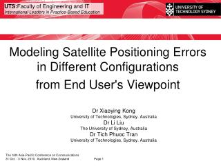 Modeling Satellite Positioning Errors in Different Configurations from End User's Viewpoint
