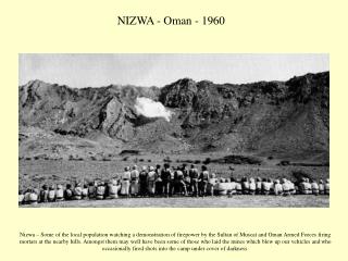 NIZWA - Oman - 1960