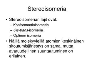 Stereoisomeria