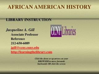 AFRICAN AMERICAN HISTORY