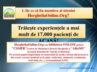 I. De ce să fiu membru al siteului HergheliaOnline.Org ?