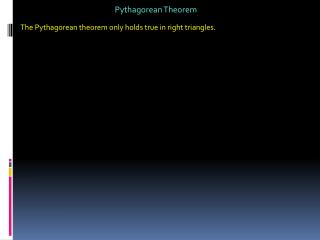 Pythagorean Theorem