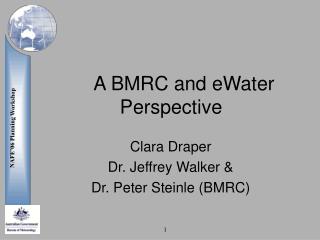 A BMRC and eWater Perspective