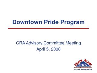 Downtown Pride Program