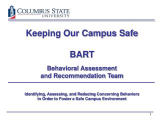 Keeping Our Campus Safe BART