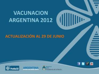 VACUNACION ARGENTINA 2012