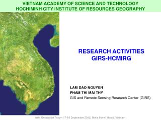 LAM DAO NGUYEN PHAM THI MAI THY GIS and Remote Sensing Research Center (GIRS)