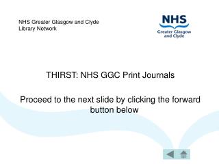 NHS Greater Glasgow and Clyde Library Network