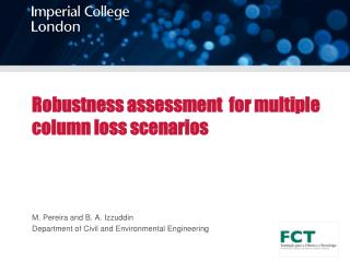 Robustness assessment for multiple column loss scenarios