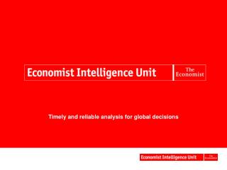 Timely and reliable analysis for global decisions
