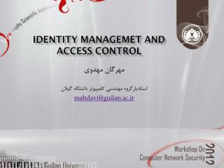 IDENTITY mANAGEMET and Access Control