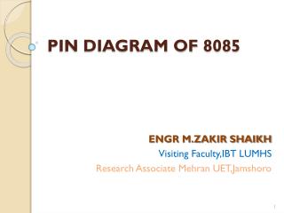 PIN DIAGRAM OF 8085