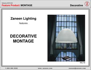 Zaneen Lighting features DECORATIVE MONTAGE