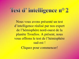 Test d’ intelligence n° 2