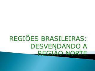 REGIÕES BRASILEIRAS: DESVENDANDO A REGIÃO NORTE