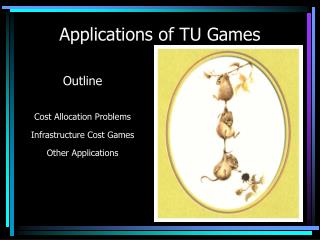 Applications of TU Games