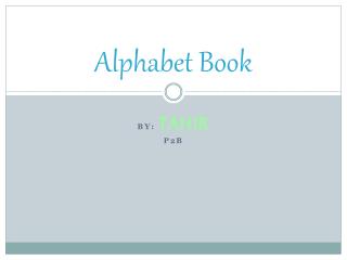 Alphabet Book
