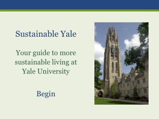 Sustainable Yale Your guide to more sustainable living at Yale University