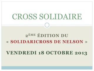 CROSS SOLIDAIRE