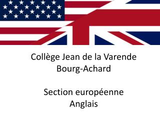 Collège Jean de la Varende Bourg-Achard Section européenne Anglais