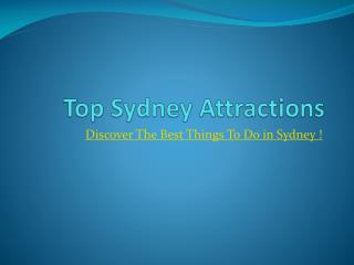 Top Things to do in Sydney