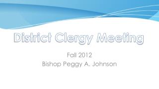 District Clergy Meeting