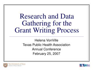 Research and Data Gathering for the Grant Writing Process