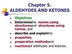 Chapter 5. ALDEHYDES AND KETONES