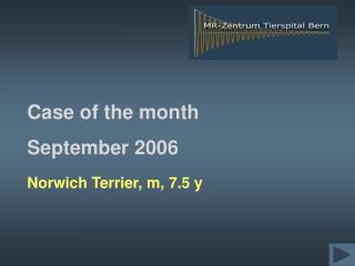 Case of the month September 2006