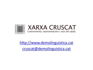 demolinguisticat cruscat@demolinguisticat