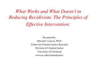 principle of intervention