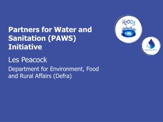 Partners for Water and Sanitation (PAWS) Initiative