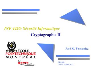 INF 4420: Sécurité Informatique