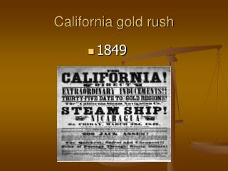 California gold rush