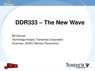 DDR333 – The New Wave