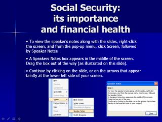 Social Security: its importance and financial health